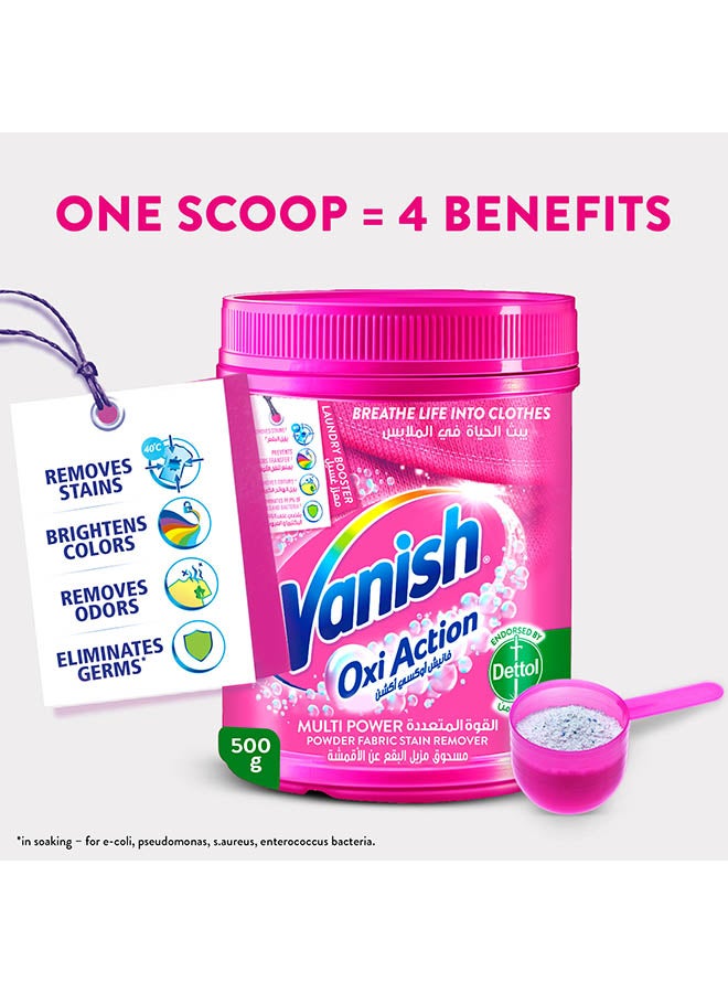 Vanish Stain Remover Oxi Action Powder Colour White 500grams  - Image 3