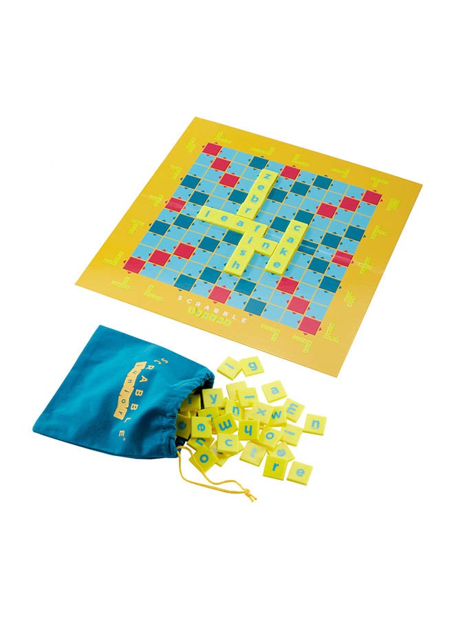 Mattel Games Scrabble Junior Kid Word Game 2-in-1 - Letter-Matching Fun with Colorful Pictures, 2-Sided Board, 101 Tiles & Scoring Chips, 2 to 4 Players, for Ages 5+  - Image 5