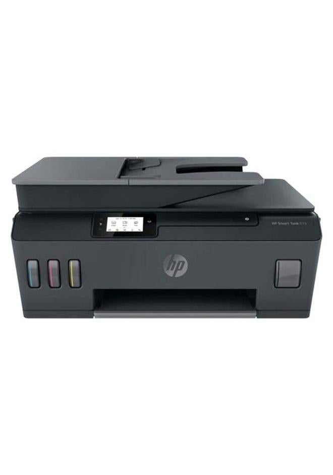 HP طابعة الكل في واحد سمارت تانك 615 لاسلكية، للطباعة، والنسخ، والمسح الضوئي، والفاكس، بتغذية تلقائية للمستندات، وتطبع ما يصل إلى 18000 صفحة باللون الأسود/ 8000 صفحة ملونة أسود - Image 1