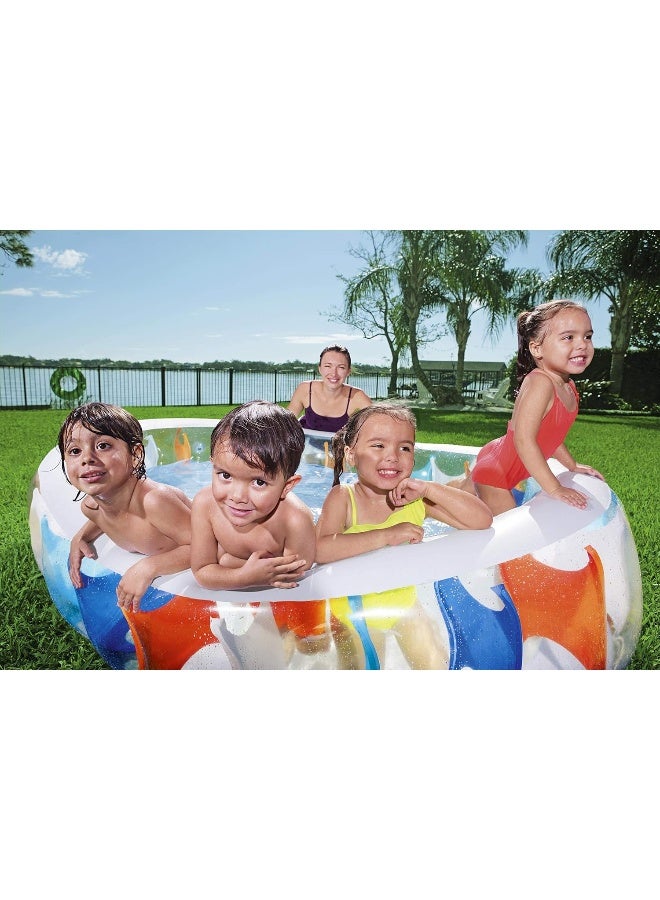 Bestway Elliptic Inflatable Play Pool 2.29mx1.52mx51cm - Image 3