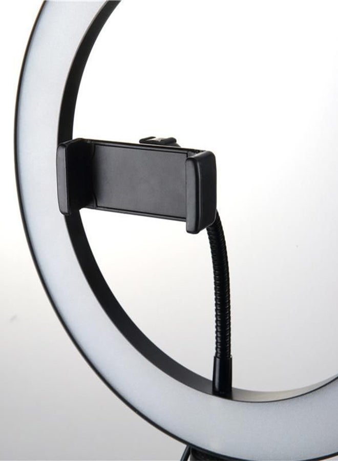 USB Ring Light With Tripod Stand Black - Image 2