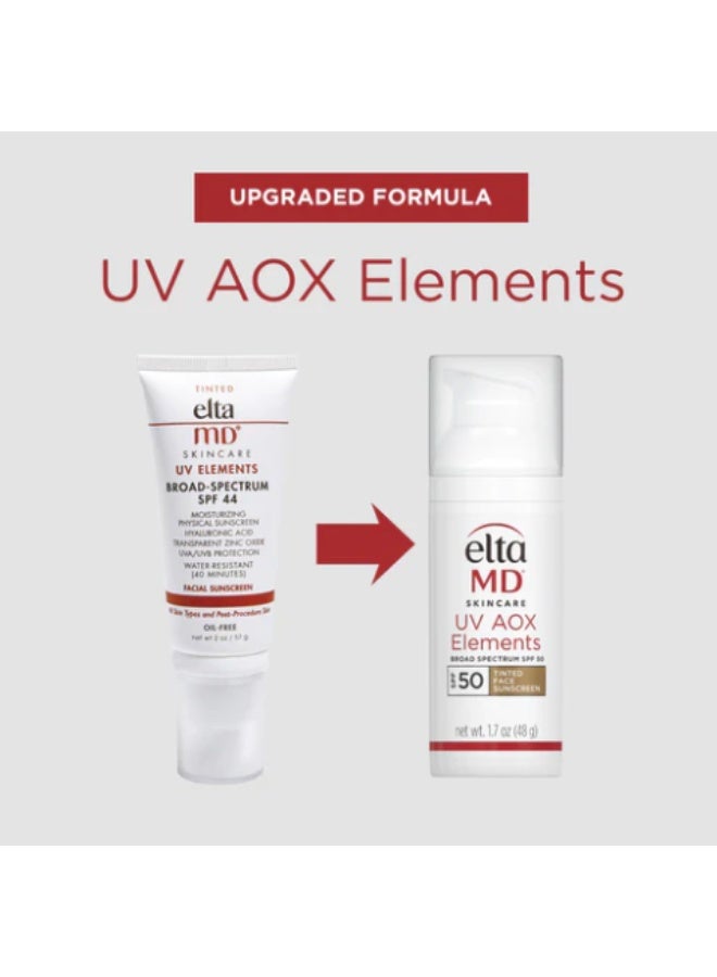EltaMD UV Elements Moisturizing Physical Tinted Facial Sunscreen SPF44 57grams 57grams - Image 2