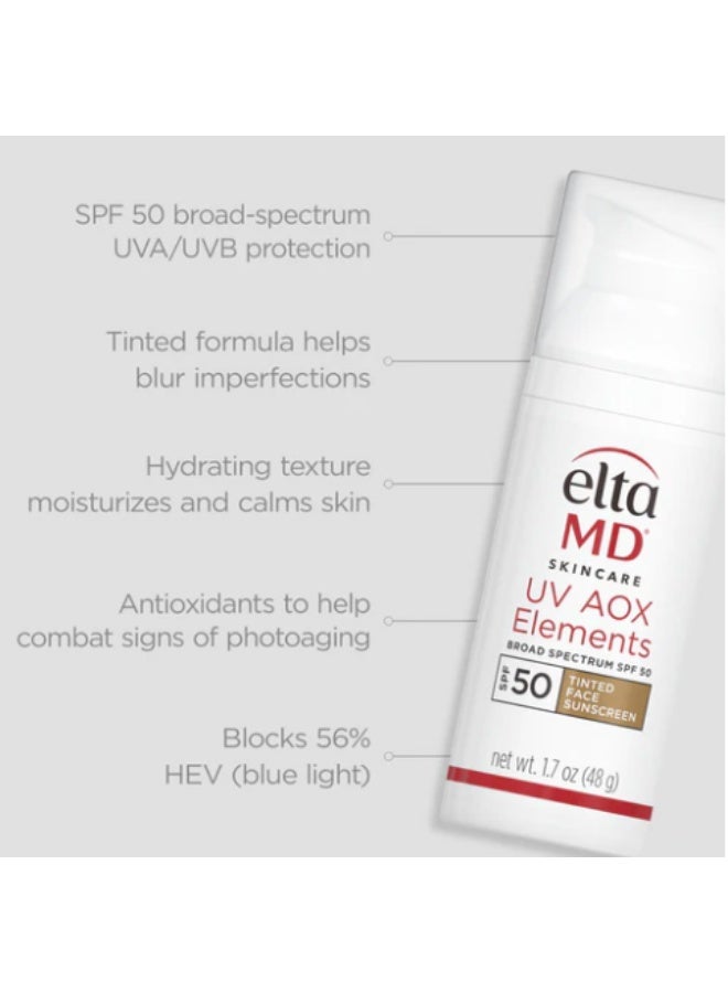 EltaMD UV Elements Moisturizing Physical Tinted Facial Sunscreen SPF44 57grams 57grams - Image 4