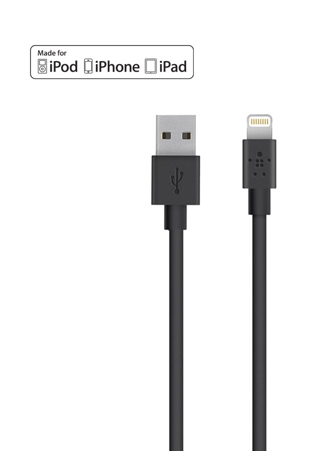 belkin 2.4A Mixit Up Lightning To USB ChargSync Cable Black  - Image 2