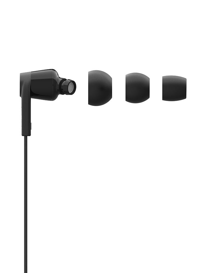 belkin - Belkin Soundform Headphones With Lightning Connector, Mfi Certified In-Ear Earphones Headset With Microphone, Earbuds With Water & Sweat Resistant For Iphone 13, Iphone 12 And More - Black Black - Image 1