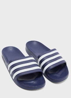 Adidas Adilette Aqua Slides Navy/White  - Image 2