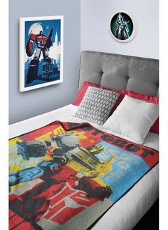 HASBRO - GAMING Transformer Printed All Seasons Blanket Fleece Red/Yellow/Blue 120x140cm  - Image 3