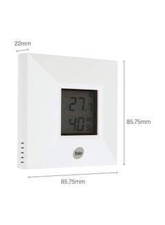 Yale Room Temperature Alarm And Humidity Sensor White  - Image 5
