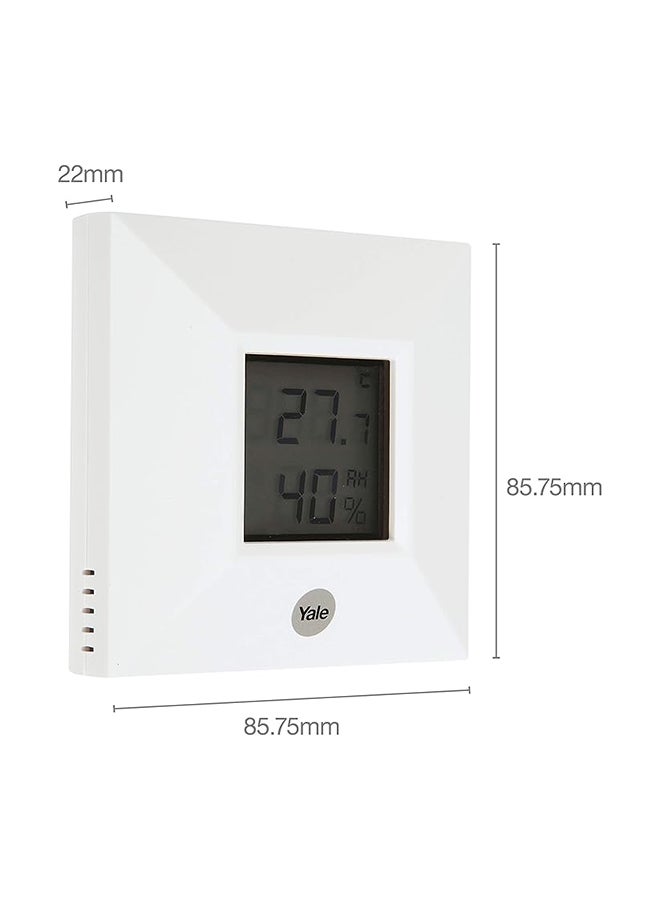 Yale - Room Temperature Alarm And Humidity Sensor White - Image 1