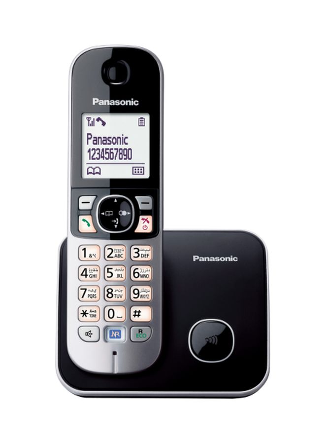 Panasonic DECT Cordless Phone With Noise Reduction Black/Grey/Peach - Image 1