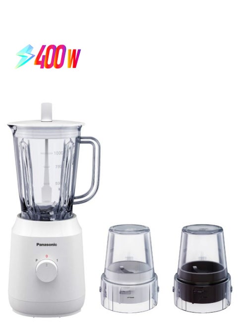 Electric Blender With Mill 1.35 L 400 W MX-EX1021WTZ White/Clear