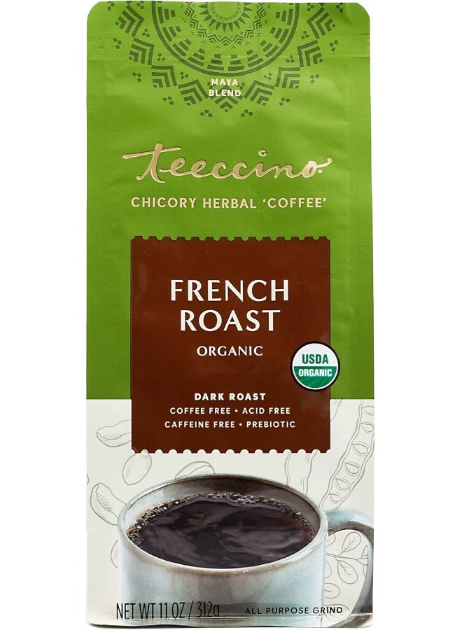 teeccino French Roast Organic Chicory Herbal, Coffee 11oz Packaging May Vary - Image 1