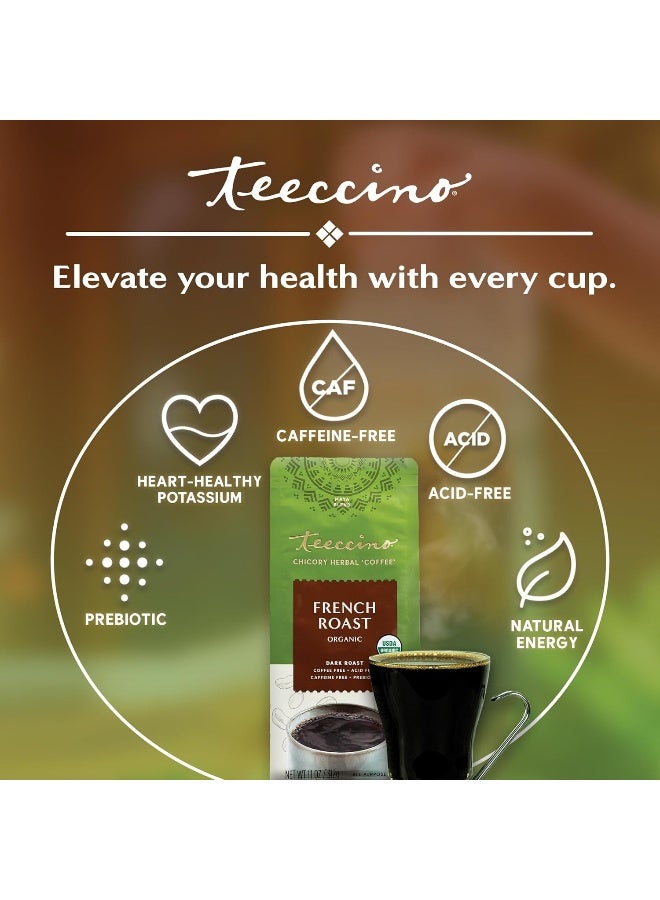 teeccino French Roast Organic Chicory Herbal, Coffee 11oz Packaging May Vary - Image 2