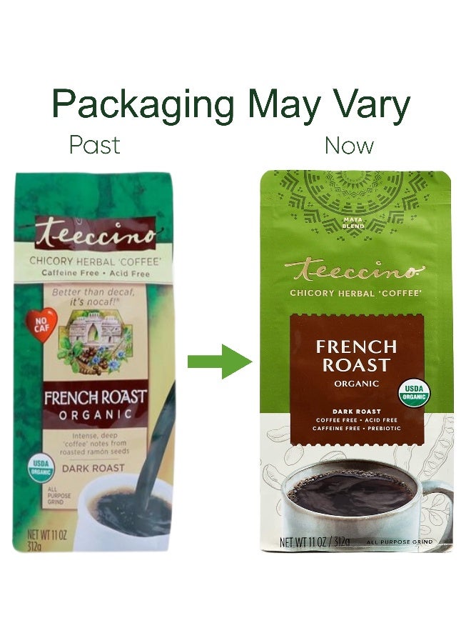 teeccino French Roast Organic Chicory Herbal, Coffee 11oz Packaging May Vary - Image 3
