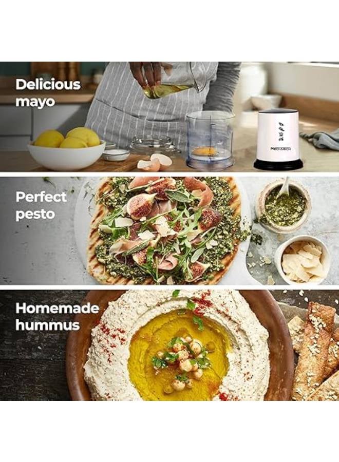 Media Tech Chopper, Copper Motor, 0.5 Litter ,4 Stainless Steel Blades 500 ml 500 W MT-3001 White/Grey - Image 2