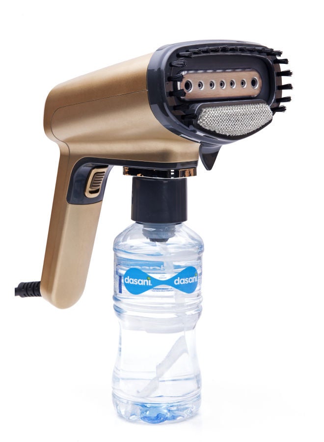 Mediatech - Handheld Garment Steamer(Antibacterial) , 350 ML Tank, Steam Output Up to 25 g/Min , Rapid 15-Second Heat Up, Sanitizing - 1200 W MT-55 Gold/Clear/Silver - Image 1
