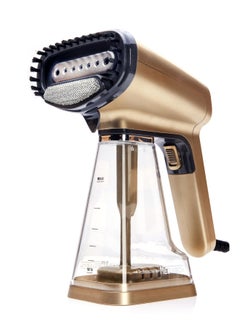Handheld Garment Steamer(Antibacterial) , 350 ML Tank, Steam Output Up to 25 g/Min , Rapid 15-Second Heat Up, Sanitizing - 1200 W MT-55 Gold/Clear/Silver