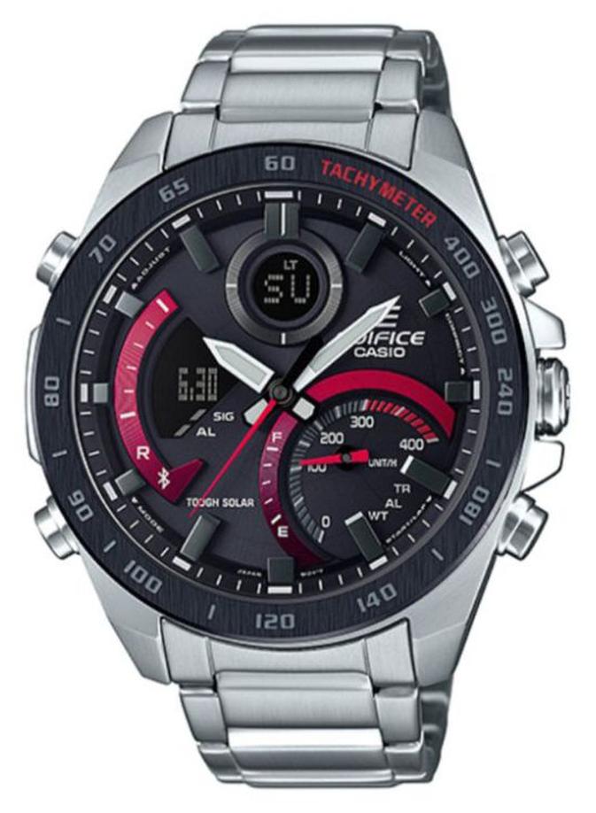 CASIO Men's Stylish Analog Digital Quartz Watch ECB-900DB-1A - Image 1