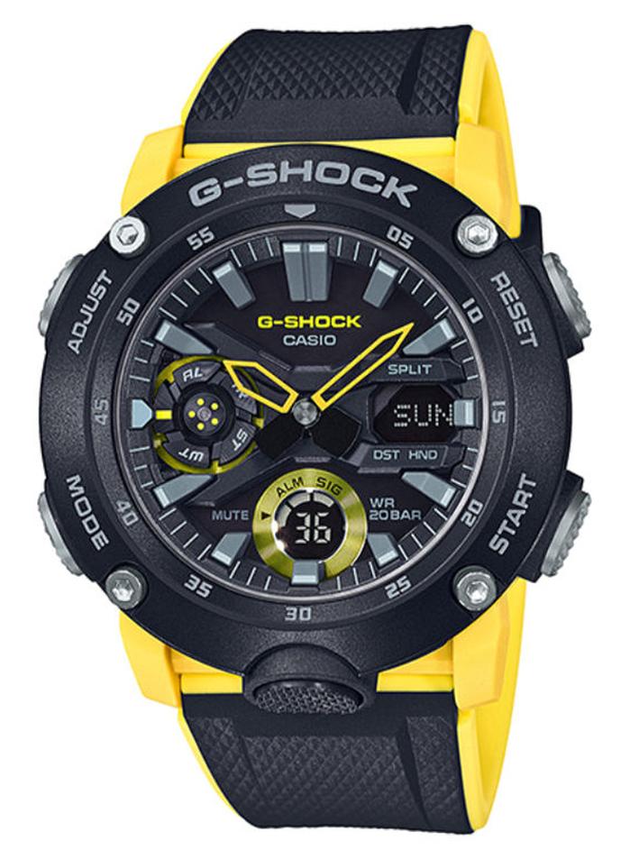 G-SHOCK Men's Round Shape Resin Band Analog & Digital Wrist Watch - Black - GA-2000-1A9 - Image 1