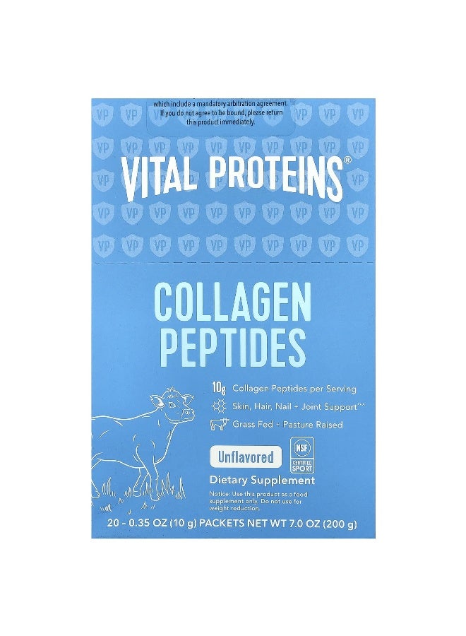 فيتال بروتينز بِبْتِيدَات الكولاجين غير المنكه - 20 عبوة - Image 1