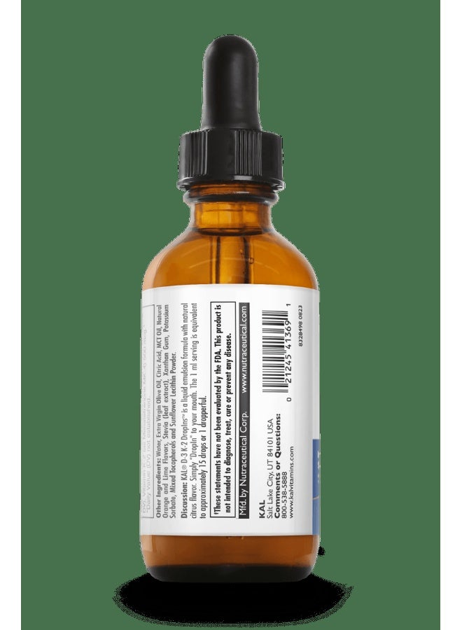 KAL D-3 K-2, Immune Support DropInsâ„¢ (2 fl.oz) - Image 4
