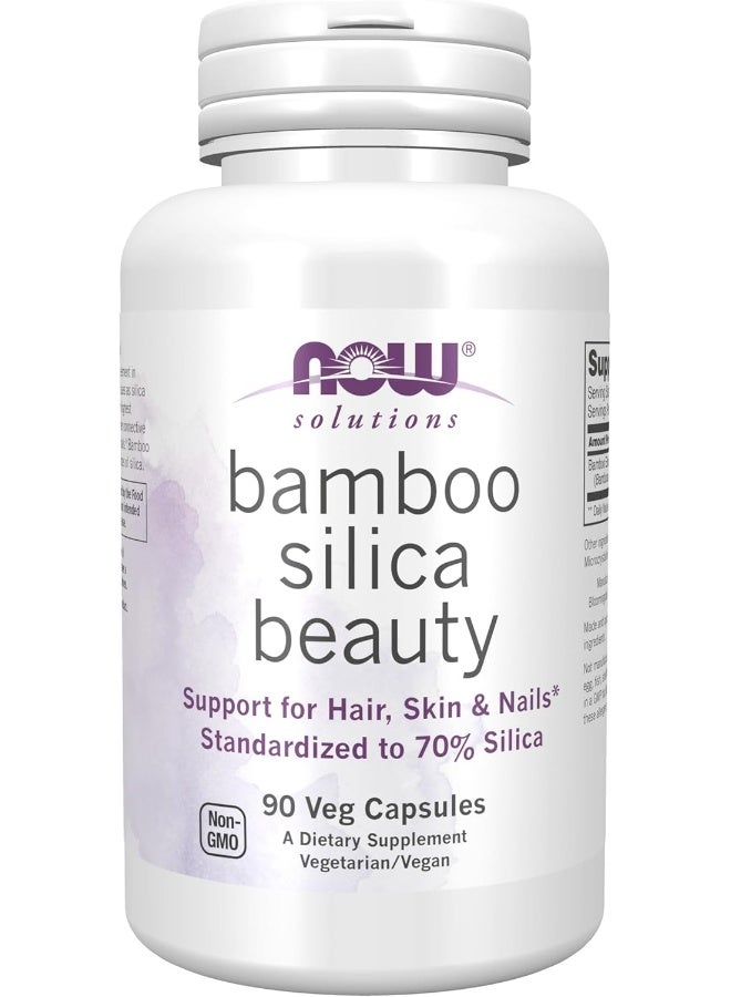 Now Foods Bamboo Silica Beauty - 90 Veg Capsules - Image 4