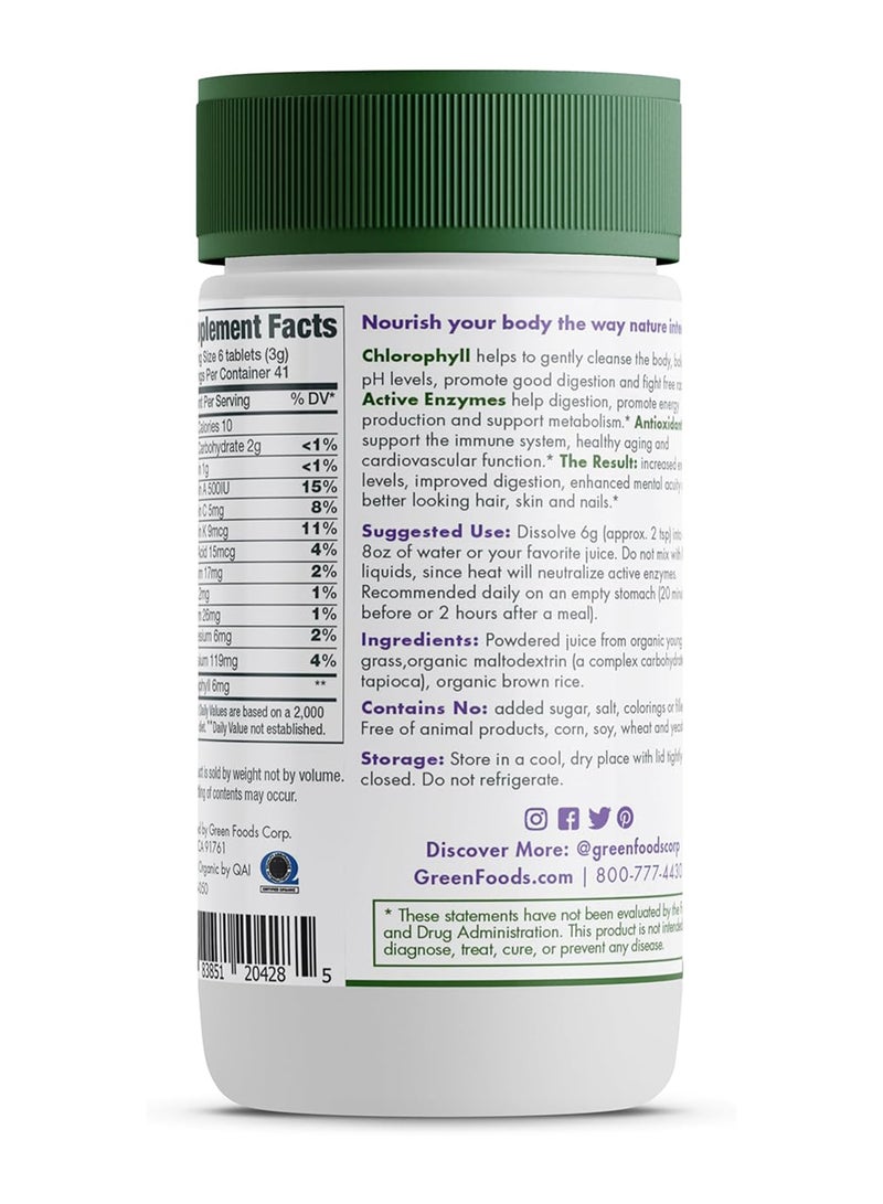 Green Foods - Organic & Raw Green Magma, Dietary Supplement 4.4 Oz (250 Tablets) - Image 1