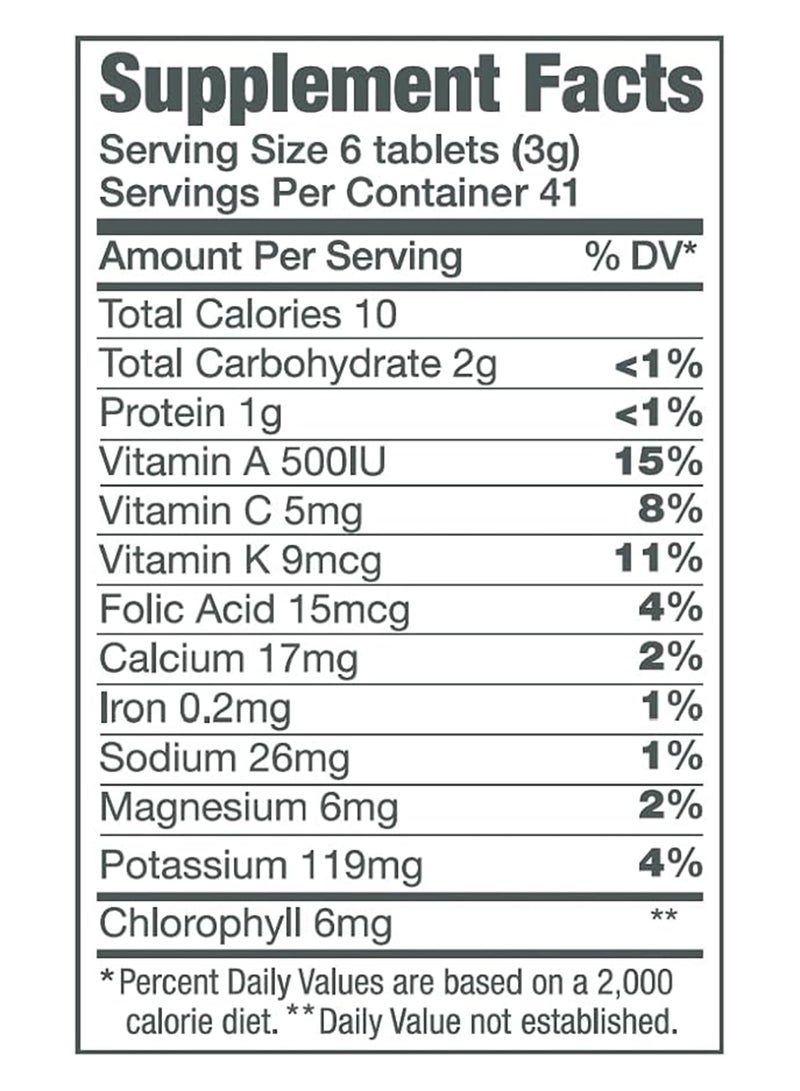 Green Foods - Organic & Raw Green Magma, Dietary Supplement 4.4 Oz (250 Tablets) - Image 1