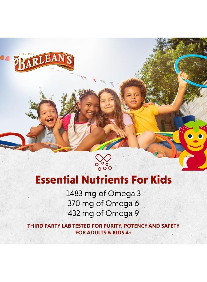 BARLEAN'S Seriously Delicious Omega Pals Sensational Straw Nana Supplement 8Oz - Image 5