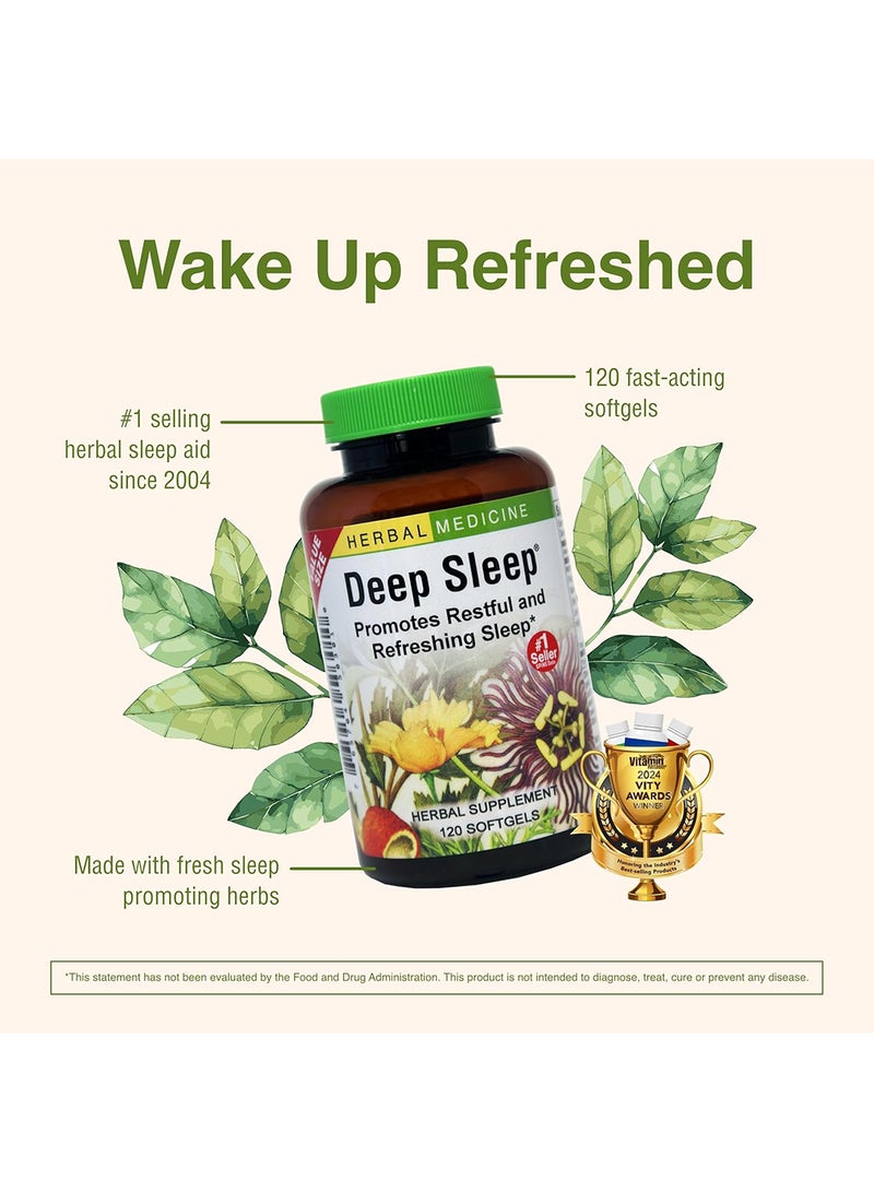 HERBS ETC. Deep Sleep - 120 Fast-Acting Softgels - Image 4