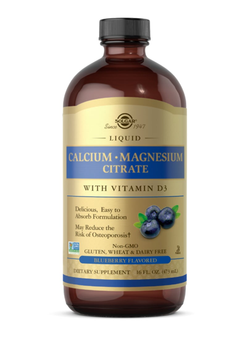 Solgar Liquid Calcium Magnesium Citrate - Image 1