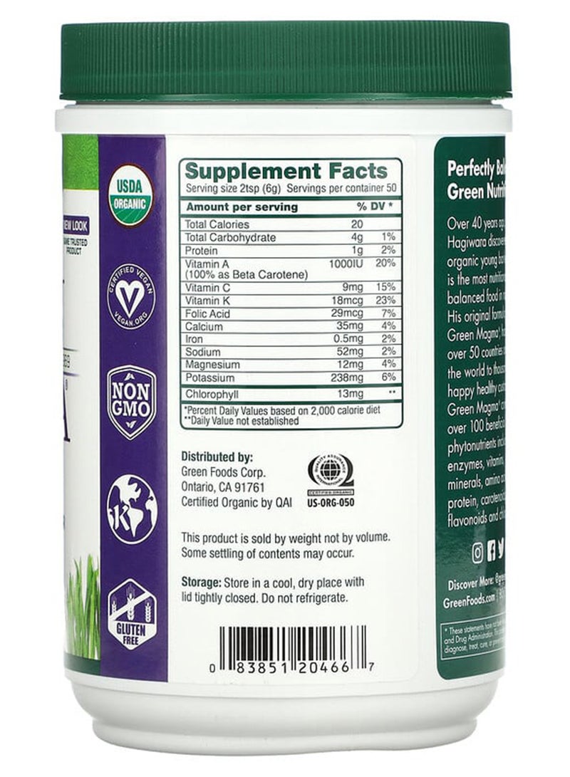 Green Foods Green Magma, Barley Grass Juice Powder, 10.6 oz (300 g)  - Image 2