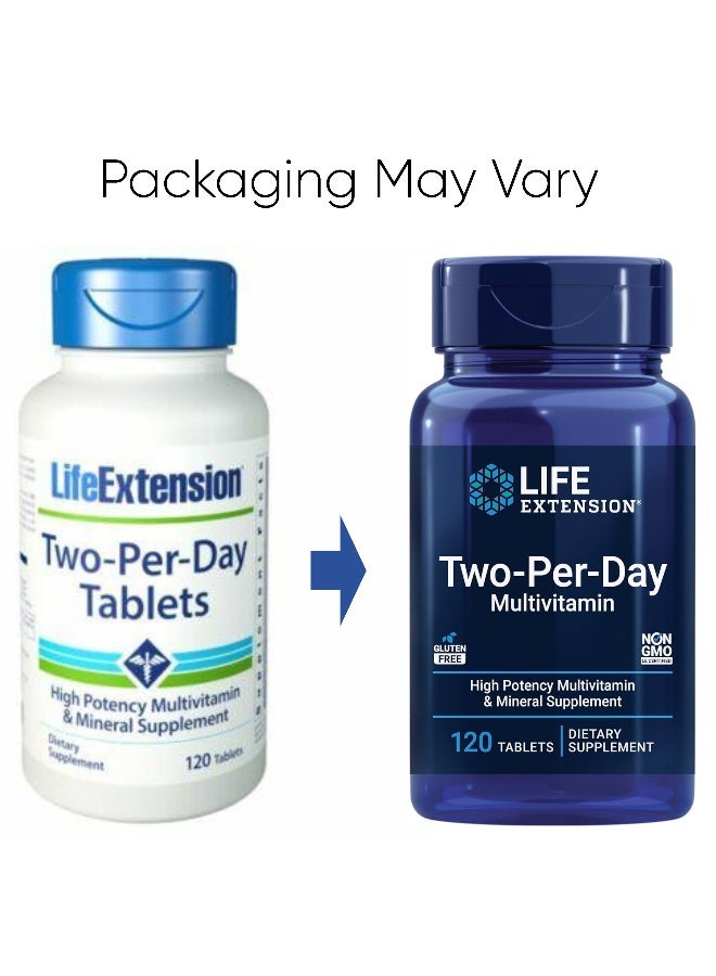 Life Extension Two-Per-Day Multivitamin, 120 Tablets Packaging May Vary - Image 2