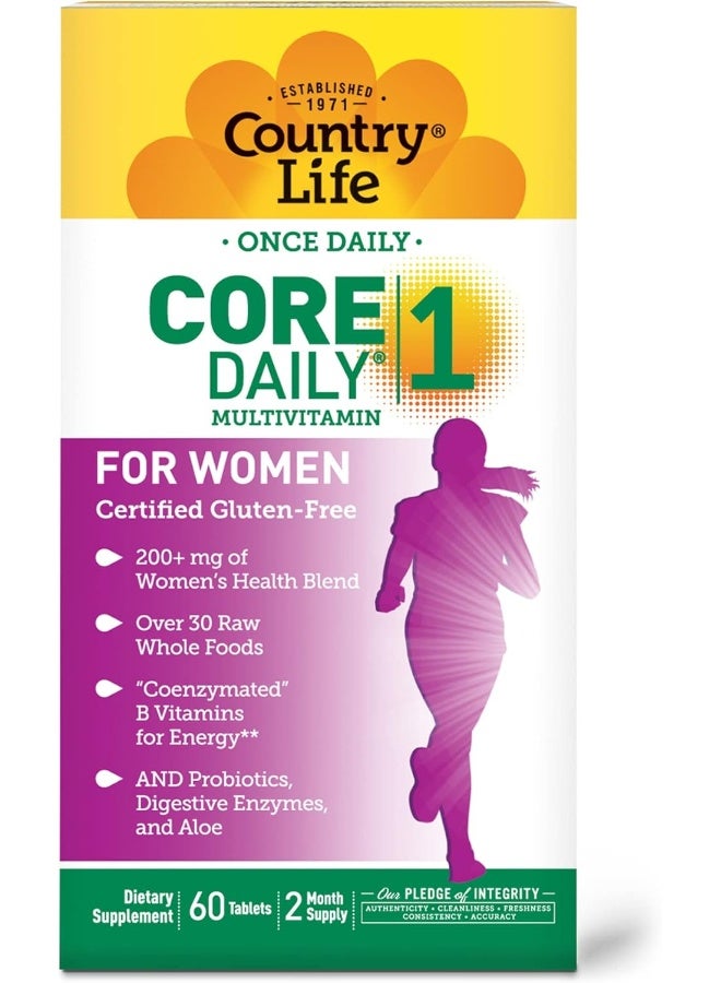 كانتري لايف مكمل غذائي كور ديلي 1 متعدد الفيتامينات - 60 قرص - Image 1