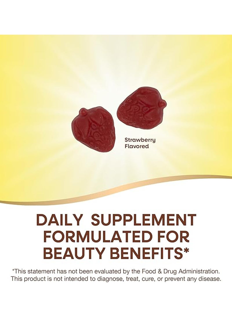 Nature's Way Alive Hair Skin And Nails Strawberry Flavoured 60 Gummies  - Image 5