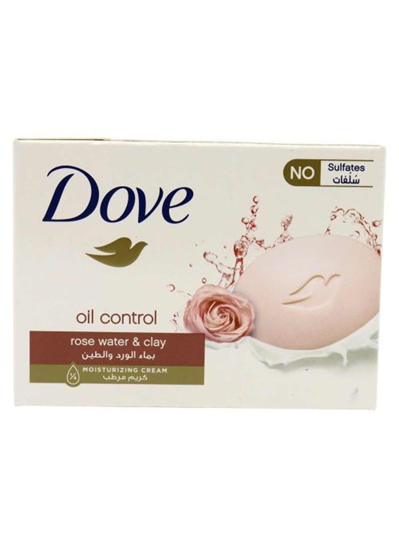 Dove Oil Control Rose Water And Clear Bar Soap 160grams - Image 1