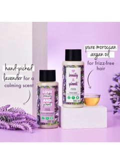 love beauty and planet Argan Oil And Lavender Sulphate, Paraben And Dye Free Shampoo For Dry And Frizzy Hair 400ml  - Image 3