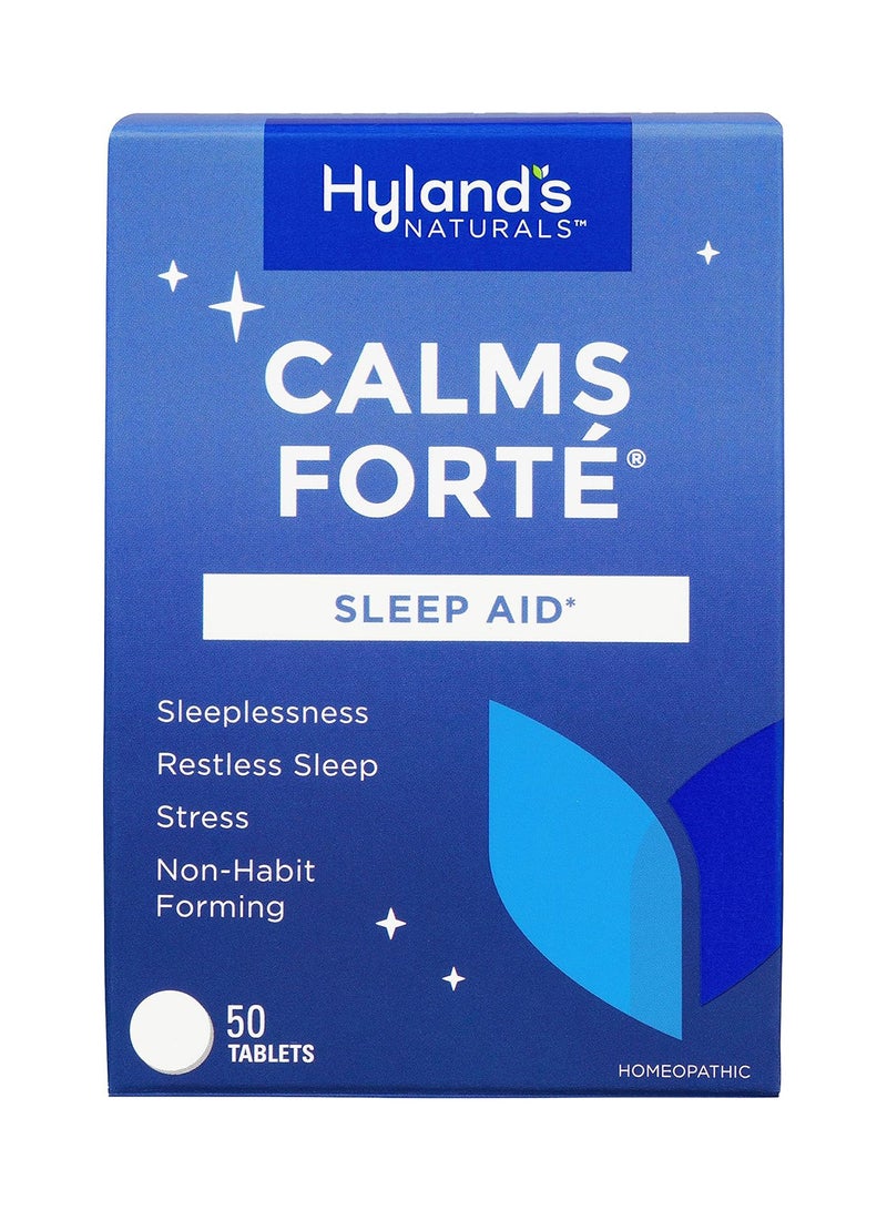 Hyland's Calms Forte Sleep Aid 50 Tablets, Packaging May Vary  - Image 1