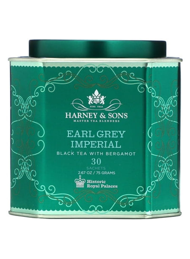 Harney And Sons Earl Grey Imperial Black Tea with Bergamot 30 Sachets, 75grams - pnsku/N37801603A/45/_/1721207641/38c95610-e2a6-4ebe-a4be-bb6359a31729