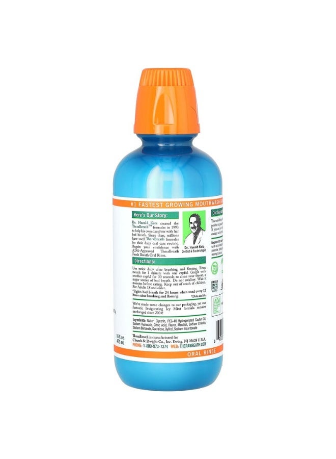 TheraBreath Fresh Breath Oral Rinse, Invigorating Icy Mint, 16 fl oz Packaging May Vary  - Image 5