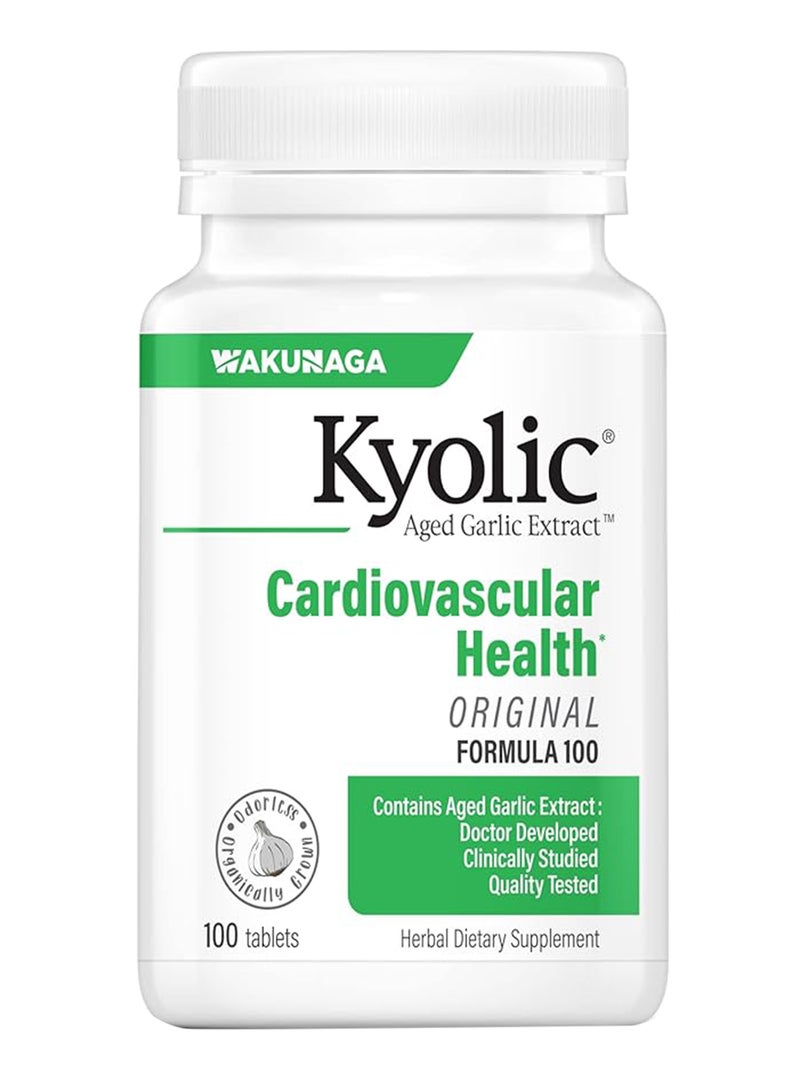 Kyolic Aged Garlic Extract Formula 100 Original Cardiovascular 100 Tablets - Image 1