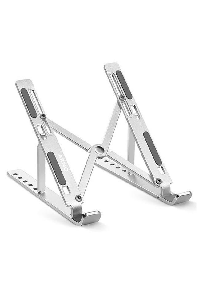 Adjustable Aluminum Laptop Stand Silver - Image 1