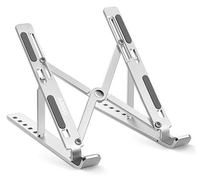 Adjustable Aluminum Laptop Stand Silver - Image 1