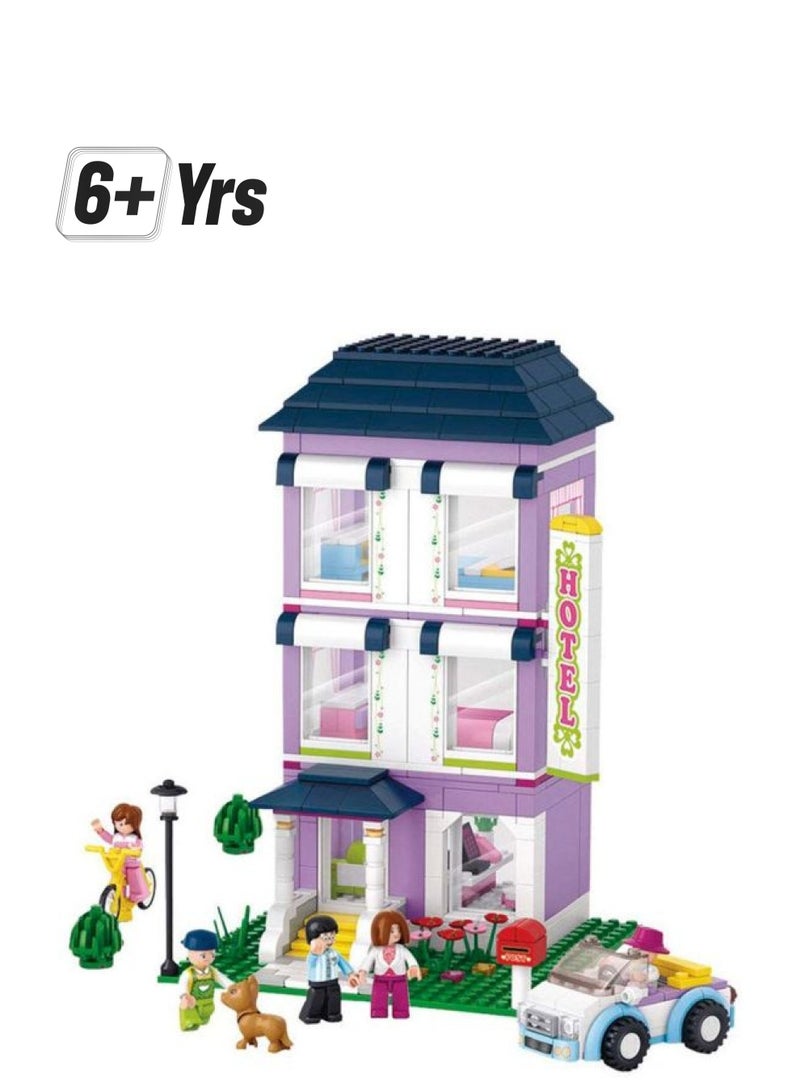 Sluban M38-B0531 541-Piece Girl's Dream Youth Hotel Building Set M38-B0531 541 6+ Years - Image 1