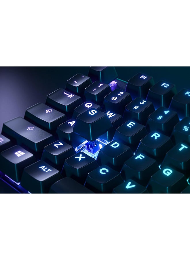 steelseries - SteelSeries Apex 5 - Hybrid Mechanical Gaming Keyboard - Per-Key RGB Illumination - Oled Smart display - American (QWERTY) Layout PC - Image 1