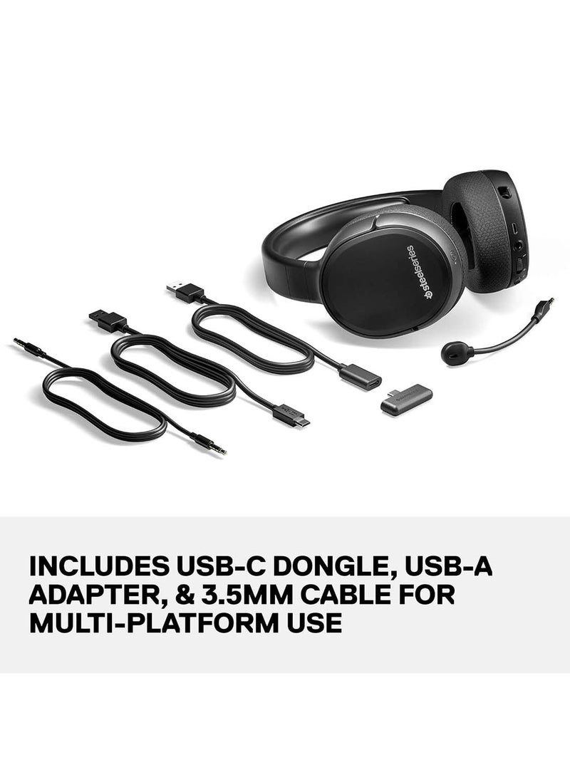 SteelSeries Arctis 1 Wireless Gaming Headset – USB-C – Detachable Clearcast Microphone – for PC, PS4, Nintendo Switch and Lite, Android – Black