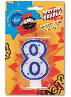 Fun Number 8 Birthday Candle  - Image 3