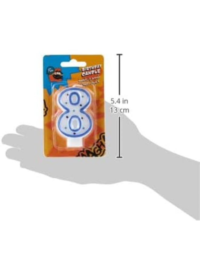 Fun Number 8 Birthday Candle  - Image 4