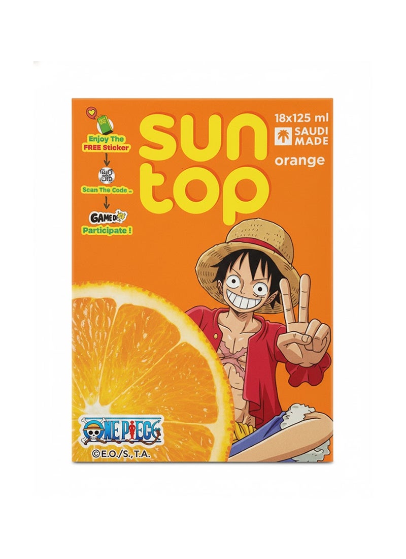 Suntop Orange Fruit Drink 125ml Pack of 18 - Image 1
