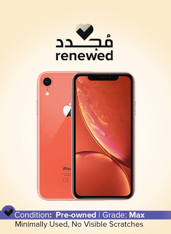 Apple Renewed - iPhone XR 128GB Coral 4G With Facetime - International Version  - Image 1